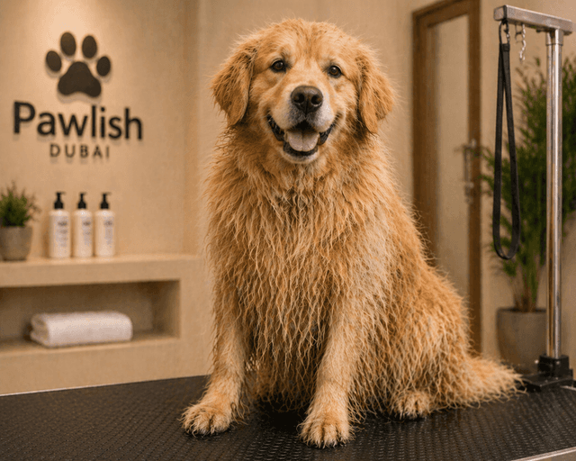 Golden Retriever before grooming