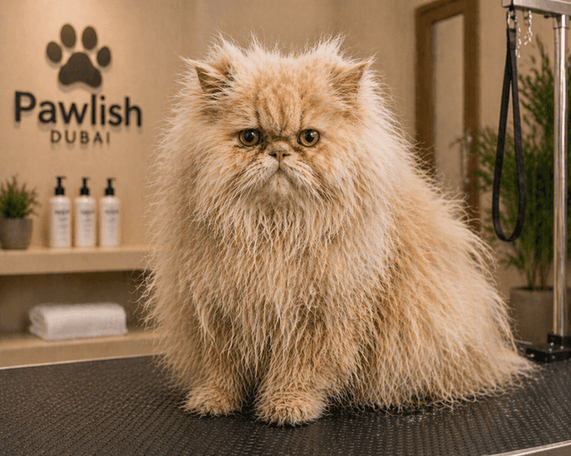 Persian Cat before grooming